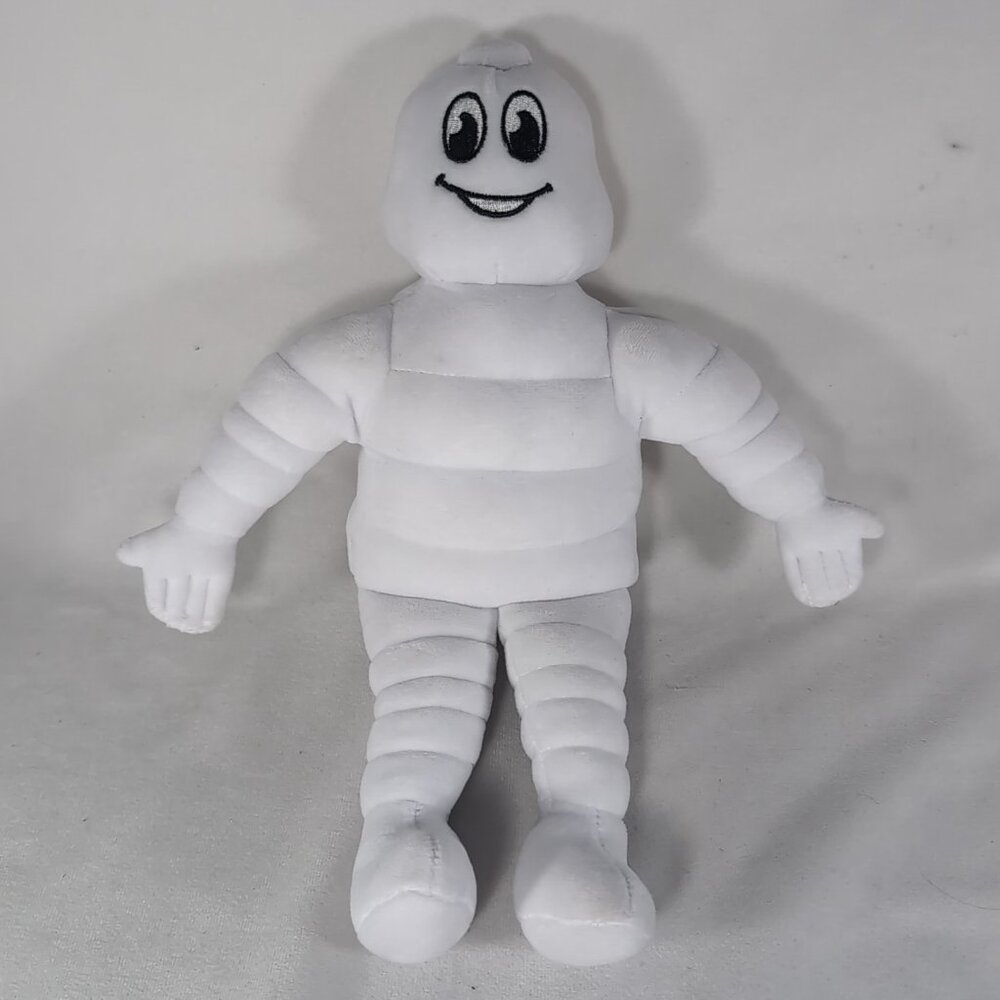 Michelin Man Promo Plush Stuffed Mascot Soft Toy Doll White 13"